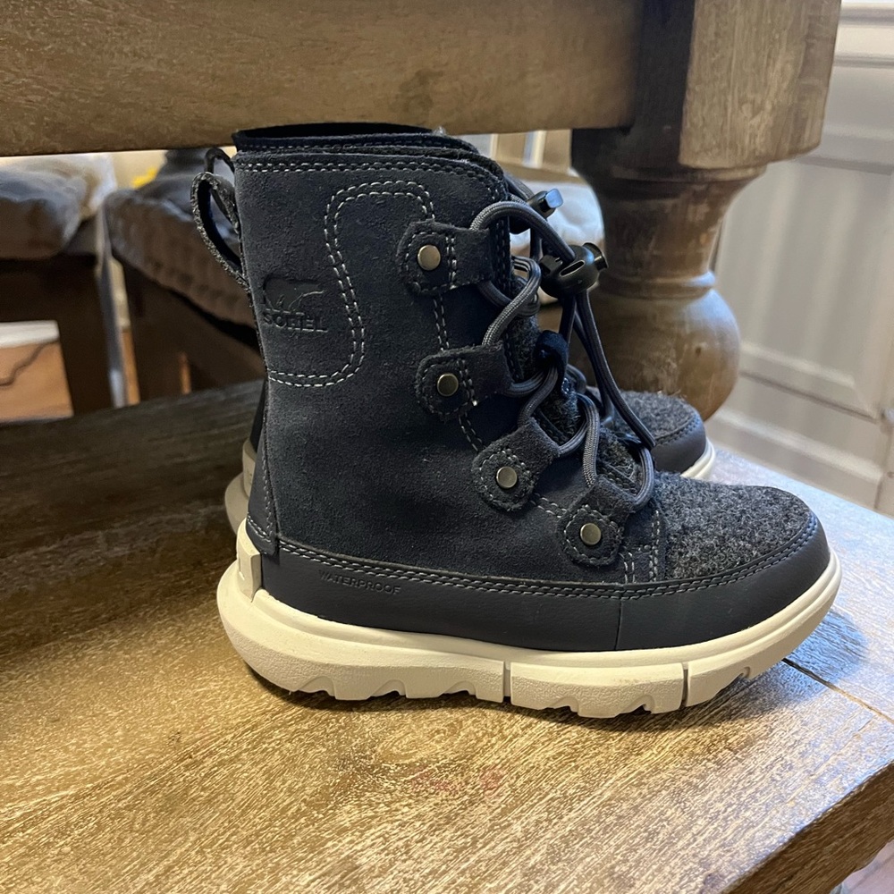 Sorel Explorer Blue Waterproof Kids Boots Toddler size 11